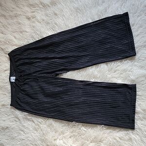 BEACH by Jordan Taylor Sheer Striped Wide Leg Pull On Cover Up Palazzo Pants
